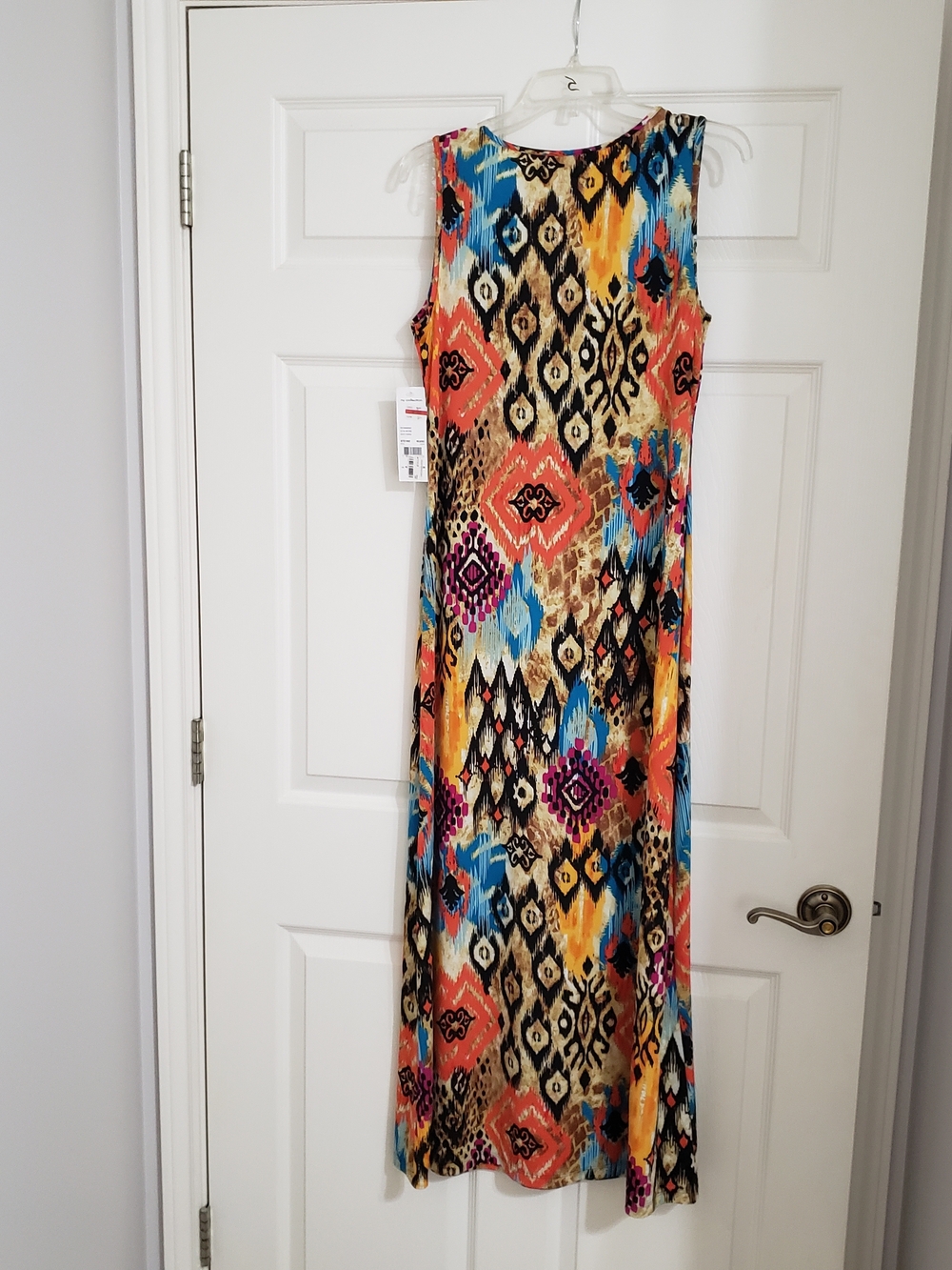 NY Collection Multicolor Ethnic Print Tank Dress - Picture 2 of 8